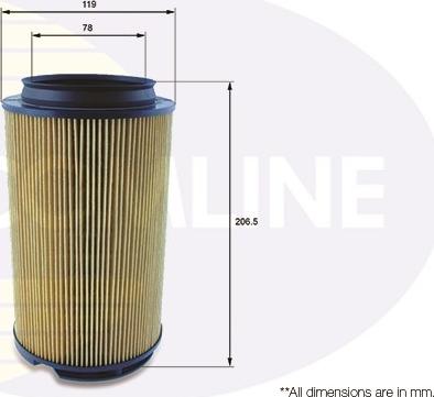 Comline EAF872 - Повітряний фільтр autocars.com.ua