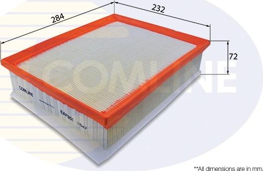 Comline EAF951 - Повітряний фільтр autocars.com.ua