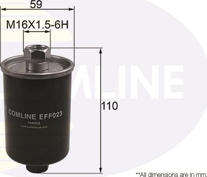 Comline EFF023 - Топливный фильтр avtokuzovplus.com.ua