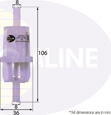 Comline EFF100 - Топливный фильтр avtokuzovplus.com.ua