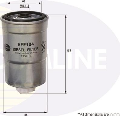 Comline EFF104 - Топливный фильтр avtokuzovplus.com.ua