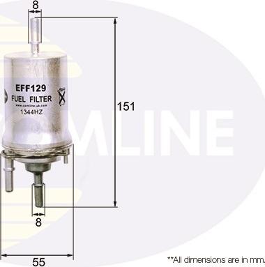 Comline EFF129 - Топливный фильтр avtokuzovplus.com.ua
