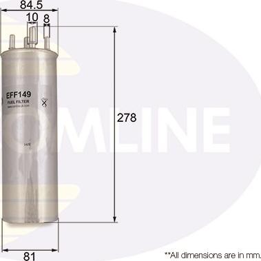 Comline EFF149 - Топливный фильтр avtokuzovplus.com.ua