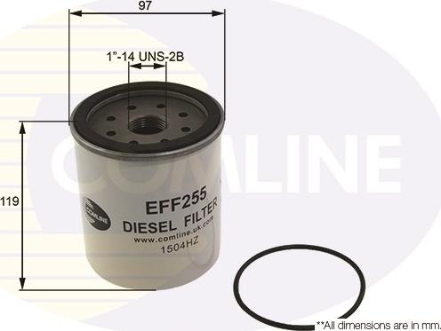 Comline EFF255 - Топливный фильтр autodnr.net