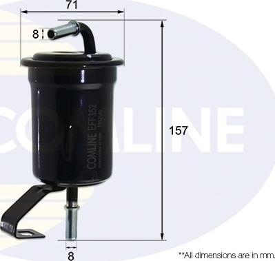 Comline EFF352 - Паливний фільтр autocars.com.ua