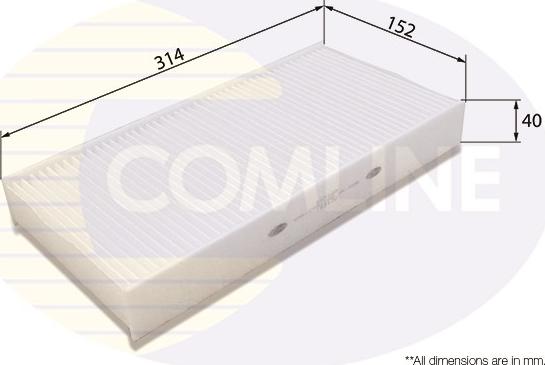 Comline EKF109 - Фильтр воздуха в салоне avtokuzovplus.com.ua