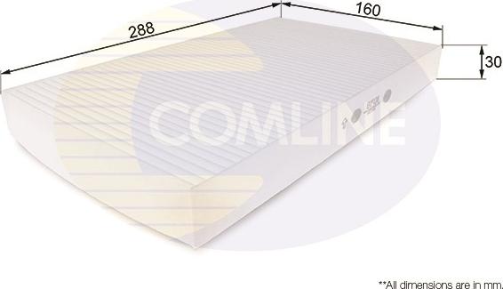 Comline EKF120 - Фильтр воздуха в салоне autodnr.net