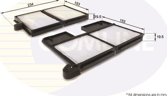 Comline EKF181 - Фильтр воздуха в салоне avtokuzovplus.com.ua