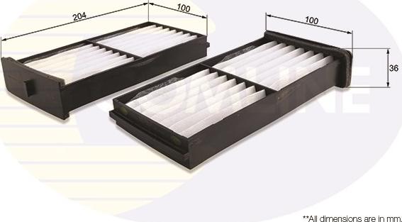 Comline EKF356-2 - Фильтр воздуха в салоне autodnr.net