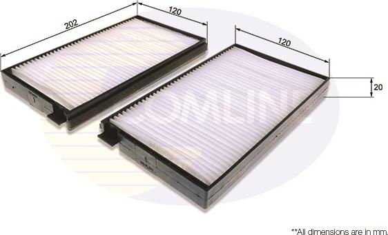 Comline EKF358-2 - Фильтр воздуха в салоне autodnr.net