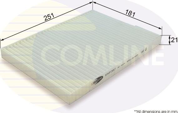 Comline EKF387 - Фильтр воздуха в салоне avtokuzovplus.com.ua