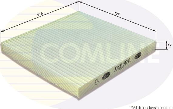 Comline EKF402 - Фильтр воздуха в салоне autodnr.net