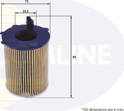 Comline EOF247 - Масляний фільтр autocars.com.ua