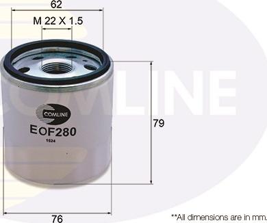 Comline EOF280 - Масляный фильтр avtokuzovplus.com.ua