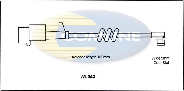 Comline WL043 - Сигнализатор, износ тормозных колодок autodnr.net