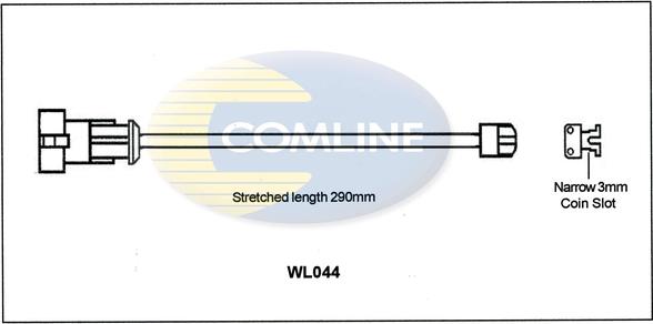 Comline WL044 - Сигнализатор, износ тормозных колодок avtokuzovplus.com.ua