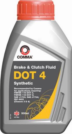 Comma DOT4SYNT500ML - Ремкомплект, шкворень поворотного кулака avtokuzovplus.com.ua