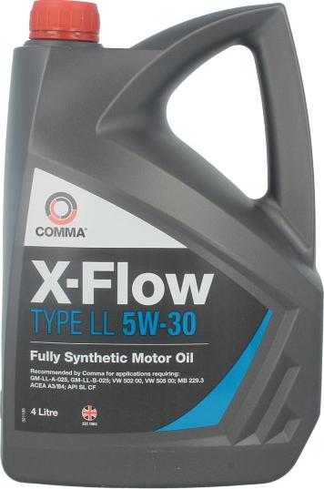 Comma XFLOWLL5W30SYNT4L - Моторне масло autocars.com.ua