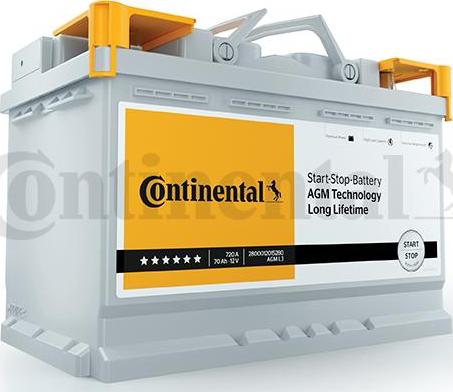 Continental 2800012017280 - Стартерна акумуляторна батарея, АКБ autocars.com.ua