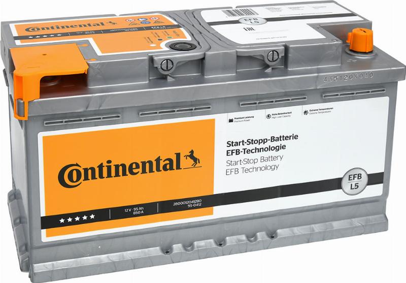 CONTINENTAL 2800012041280 - Стартерна акумуляторна батарея, АКБ autocars.com.ua