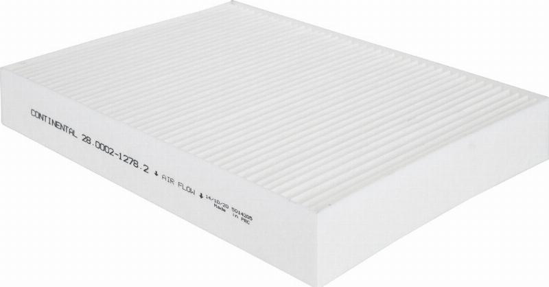 CONTINENTAL 28.0002-1278.2 - Фільтр, повітря у внутрішній простір autocars.com.ua