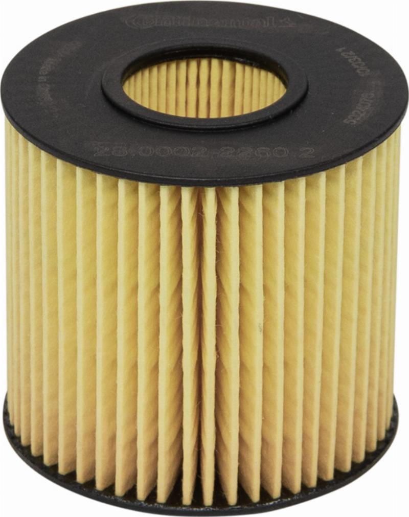 CONTINENTAL 28.0002-2260.2 - Масляний фільтр autocars.com.ua