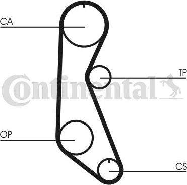 Contitech CT 816 - Ремінь ГРМ autocars.com.ua