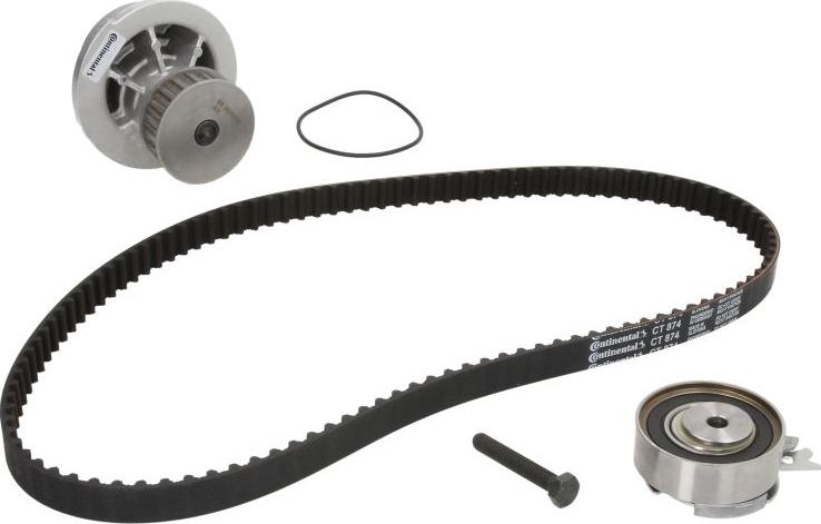 CONTINENTAL CT874WP2 - Водяний насос + комплект зубчатого ременя autocars.com.ua