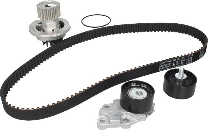 CONTINENTAL CT 887 WP2 - Водяний насос + комплект зубчатого ременя autocars.com.ua