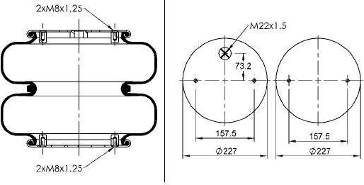 CONTINENTAL 67551 - Пневматична ресора, ходова частина autocars.com.ua