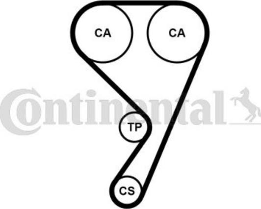 CONTINENTAL CT1211 - Ремінь ГРМ autocars.com.ua