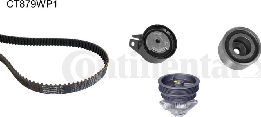 CONTINENTAL CT879WP1 - Водяний насос + комплект зубчатого ременя autocars.com.ua