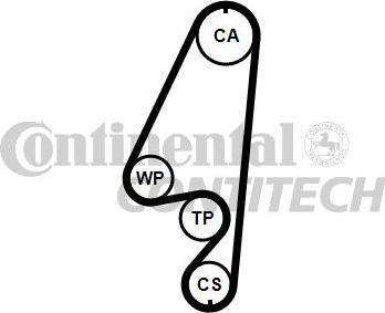 CONTINENTAL CT960 - Ремінь ГРМ autocars.com.ua