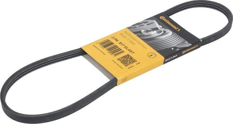 CONTINENTAL 3PK817 ELAST - Поликлиновой ремінь autocars.com.ua