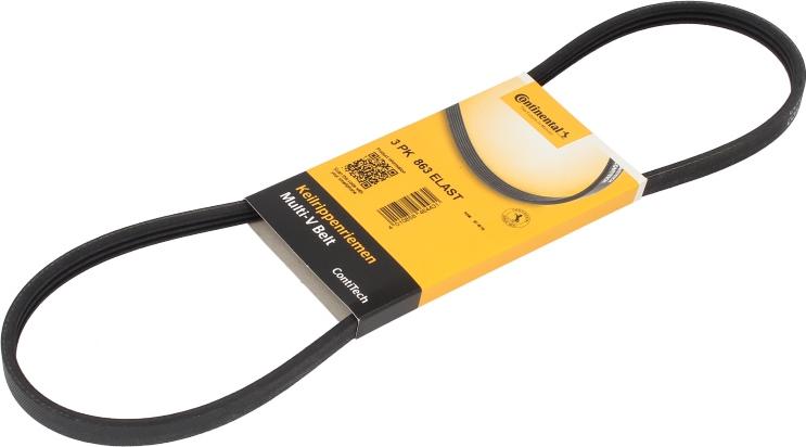 CONTINENTAL 3 PK 863 ELAST - Поликлиновой ремінь autocars.com.ua