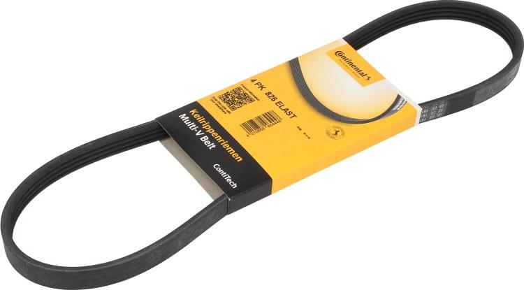 CONTINENTAL 4 PK 826 ELAST - Поликлиновой ремінь autocars.com.ua