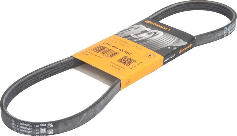 CONTINENTAL 4PK874 ELAST - Поликлиновой ремінь autocars.com.ua