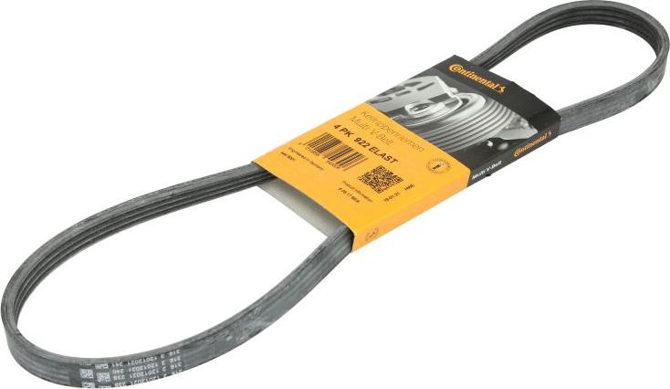 CONTINENTAL 4PK922 ELAST - Поликлиновой ремінь autocars.com.ua