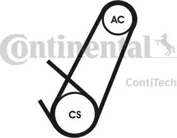 Continental 4PK924 ELAST T1 - Поликлиновой ремень autodnr.net