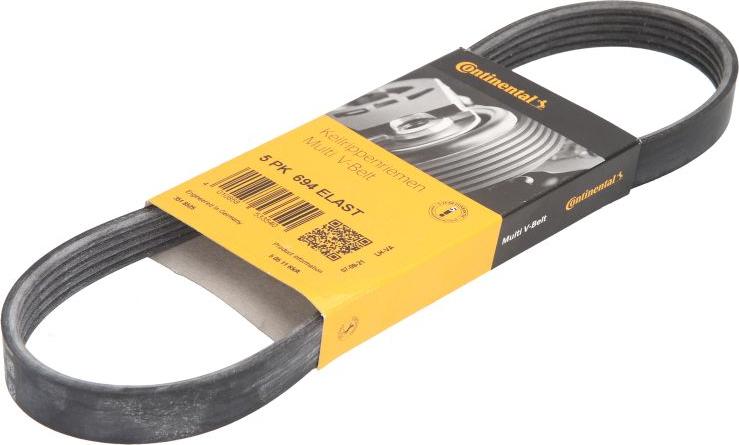 CONTINENTAL 5 PK 694 ELAST - Поликлиновой ремінь autocars.com.ua