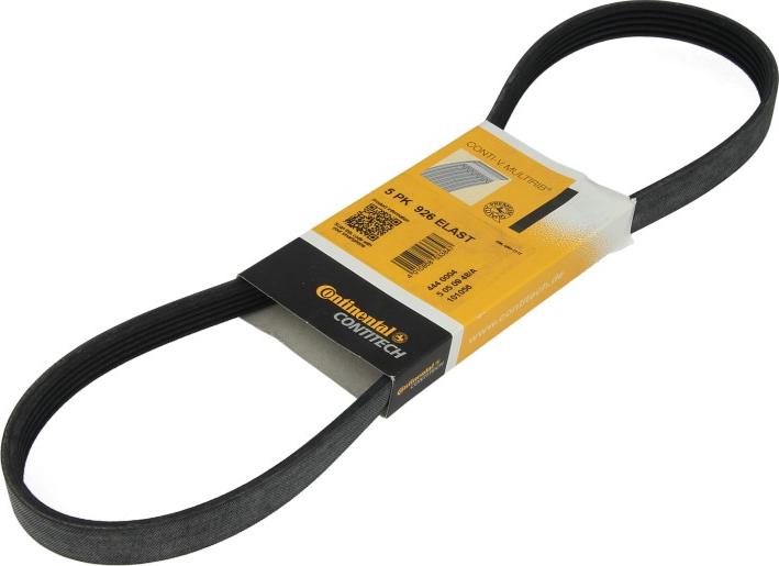 CONTINENTAL 5 PK 926 ELAST - Поликлиновой ремінь autocars.com.ua