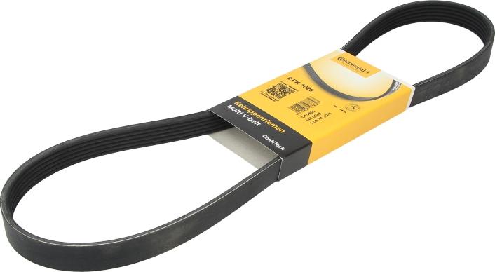 CONTINENTAL 6PK1026 - Поликлиновой ремінь autocars.com.ua