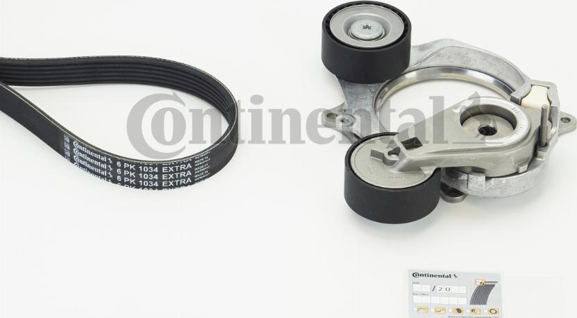 CONTINENTAL 6PK1034 EXTRA K1 - Поликлиновий ремінний комплект autocars.com.ua