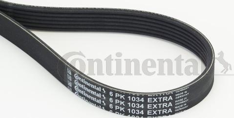 Contitech 6PK1034 EXTRA - Поликлиновой ремінь autocars.com.ua