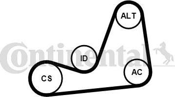 CONTITECH 6PK1130K4 - Поликлиновый ременный комплект autodnr.net