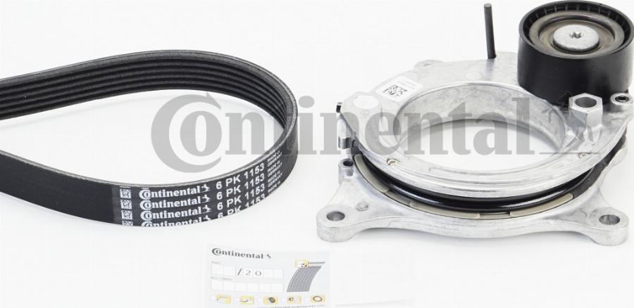 CONTINENTAL 6 PK 1153 K3 - Поликлиновий ремінний комплект autocars.com.ua