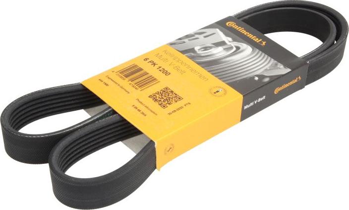 CONTINENTAL 6PK1200 - Поликлиновой ремінь autocars.com.ua