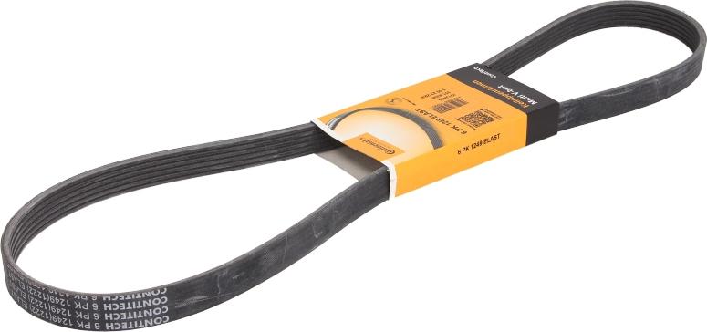 CONTINENTAL 6 PK 1249 ELAST - Поликлиновой ремінь autocars.com.ua