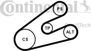 Continental 6PK1453K1 - Поликлиновый ременный комплект avtokuzovplus.com.ua