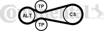 CONTITECH 6PK967 EXTRA K1 - Поликлиновий ремінний комплект autocars.com.ua
